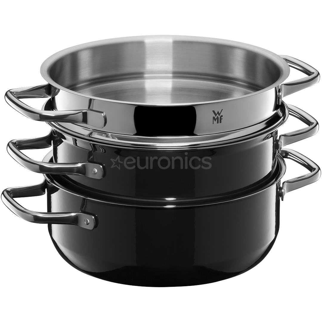 WMF Fusiontec Compact, 3 tk, must - Pottide komplekt