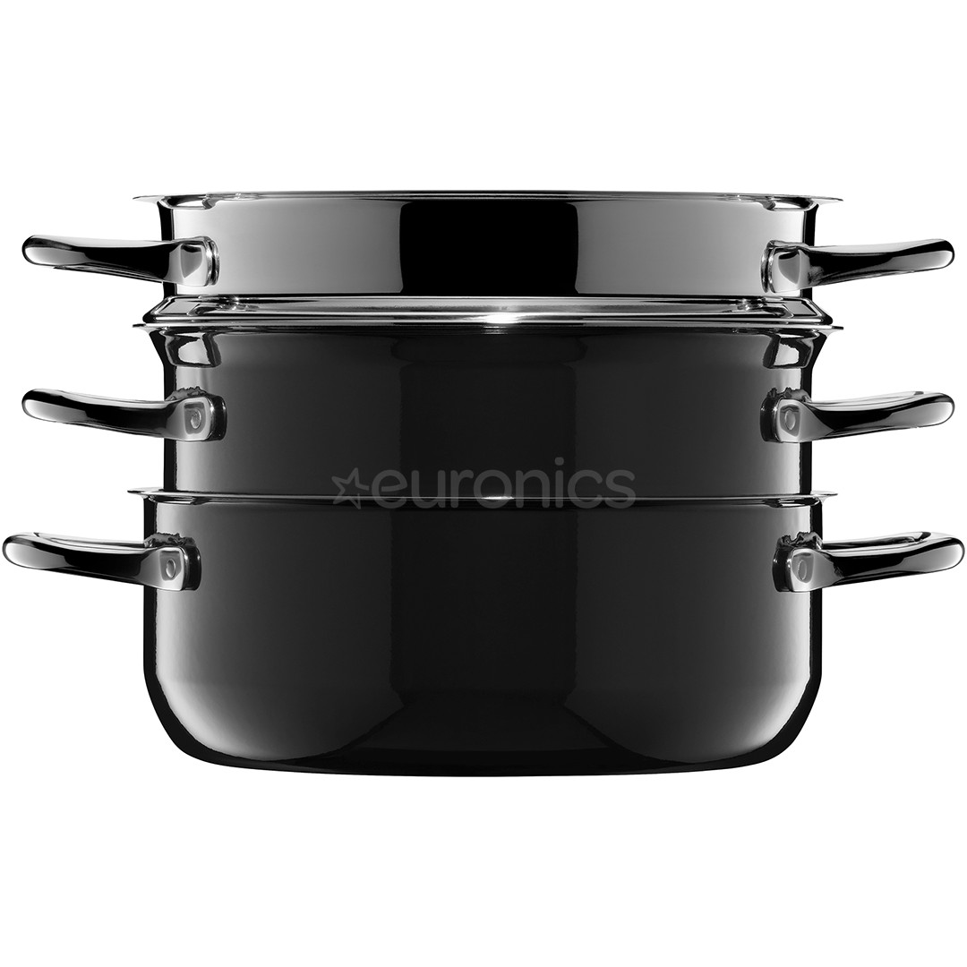 WMF Fusiontec Compact, 3 tk, must - Pottide komplekt