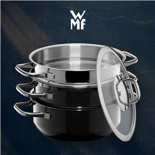 WMF Fusiontec Compact, 3 tk, must - Pottide komplekt