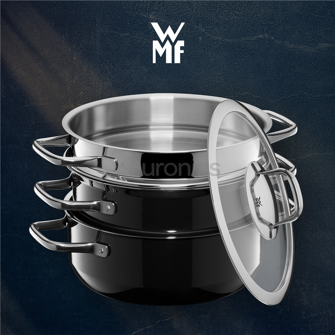 WMF Fusiontec Compact, 3 tk, must - Pottide komplekt