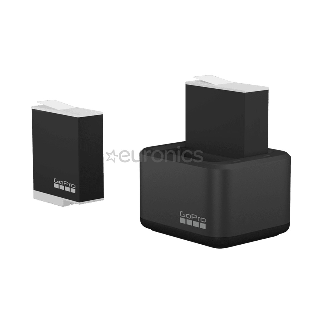 GoPro Dual Battery Charger + Battery, HERO9/10/11/12 Black - Akulaadija ja aku