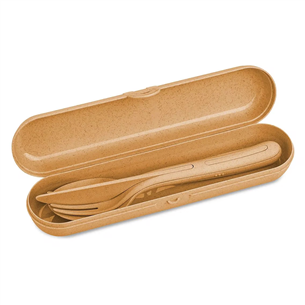 KOZIOL, Klikk Ready, pruun - Söögiriistade komplekt PR000126764