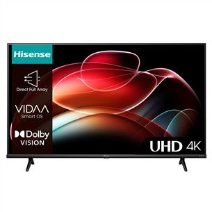 Hisense A6K, 43'', Ultra HD, LED LCD, jalad ääres, must - Teler