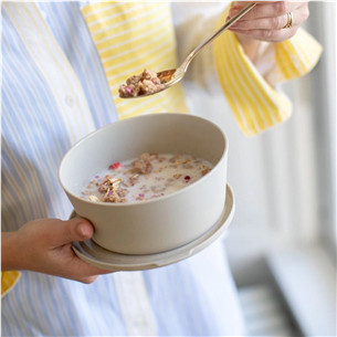 KOZIOL, Connect bowl, 890 ml, nature desert sand - Bowl with lid