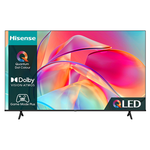 Hisense E7KQ, 55", Ultra HD, QLED, must - Teler