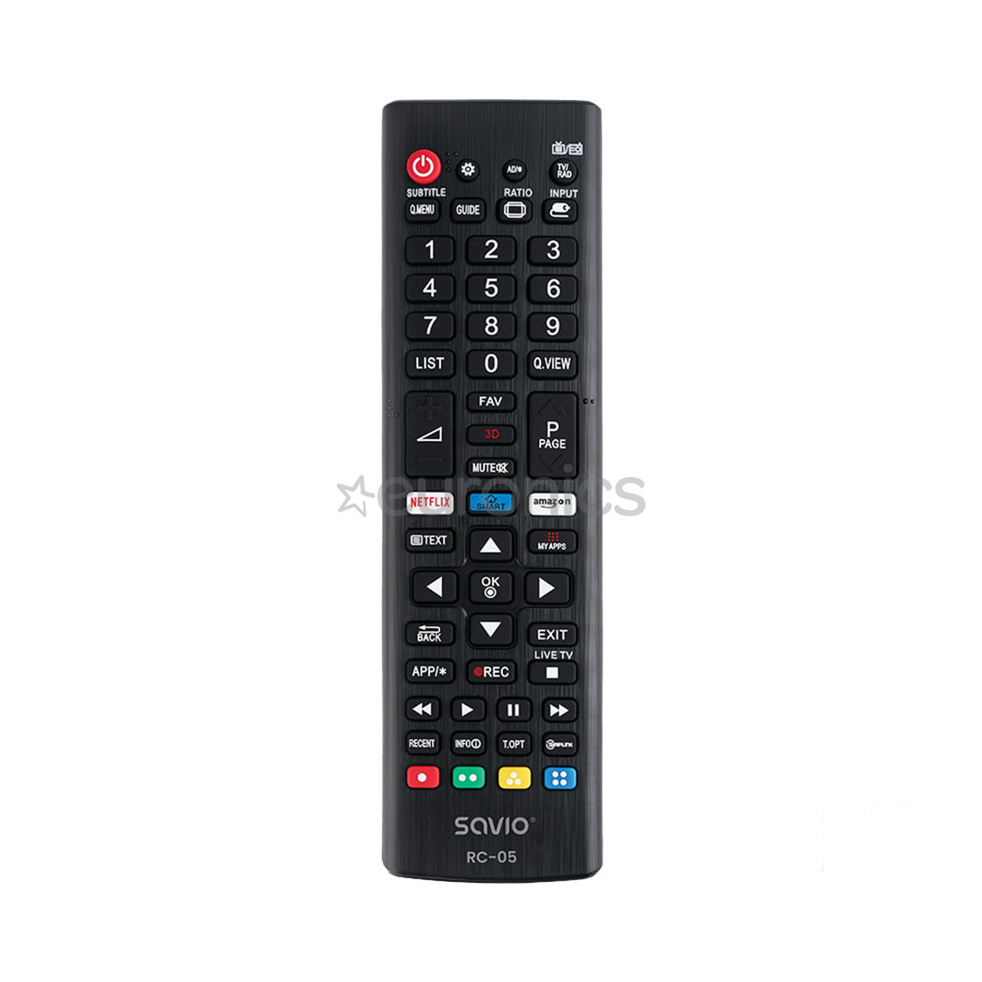 Savio RC-05, LG TV, черный - Запасной пульт для телевизора