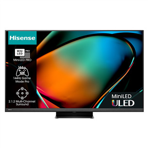 Hisense U8KQ, 65'', 4K UHD, Mini-LED, must - Teler