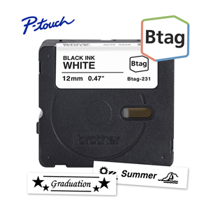 Brother Btag 231, 4m, must/valge - Silditeip