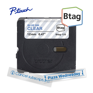 Brother Btag 233, 4m, sinine/valge - Silditeip