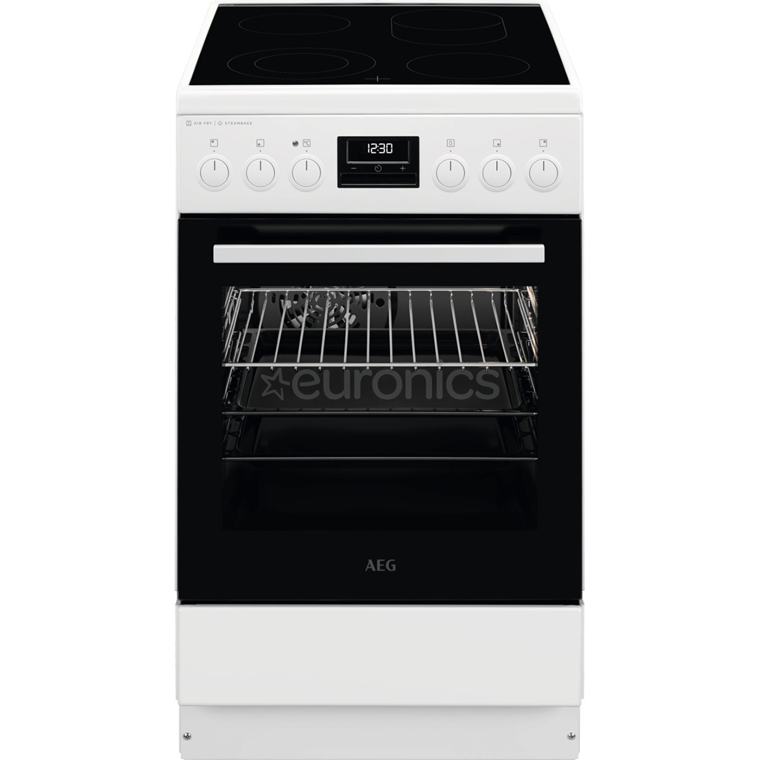 AEG 6000 SteamBake, 58 L, white - Ceramic cooker