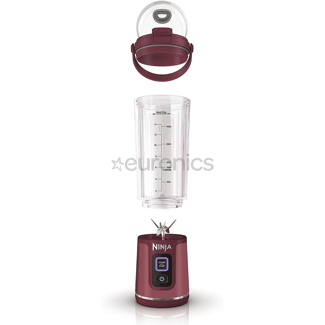 Ninja Blast, red - Portable cordless blender