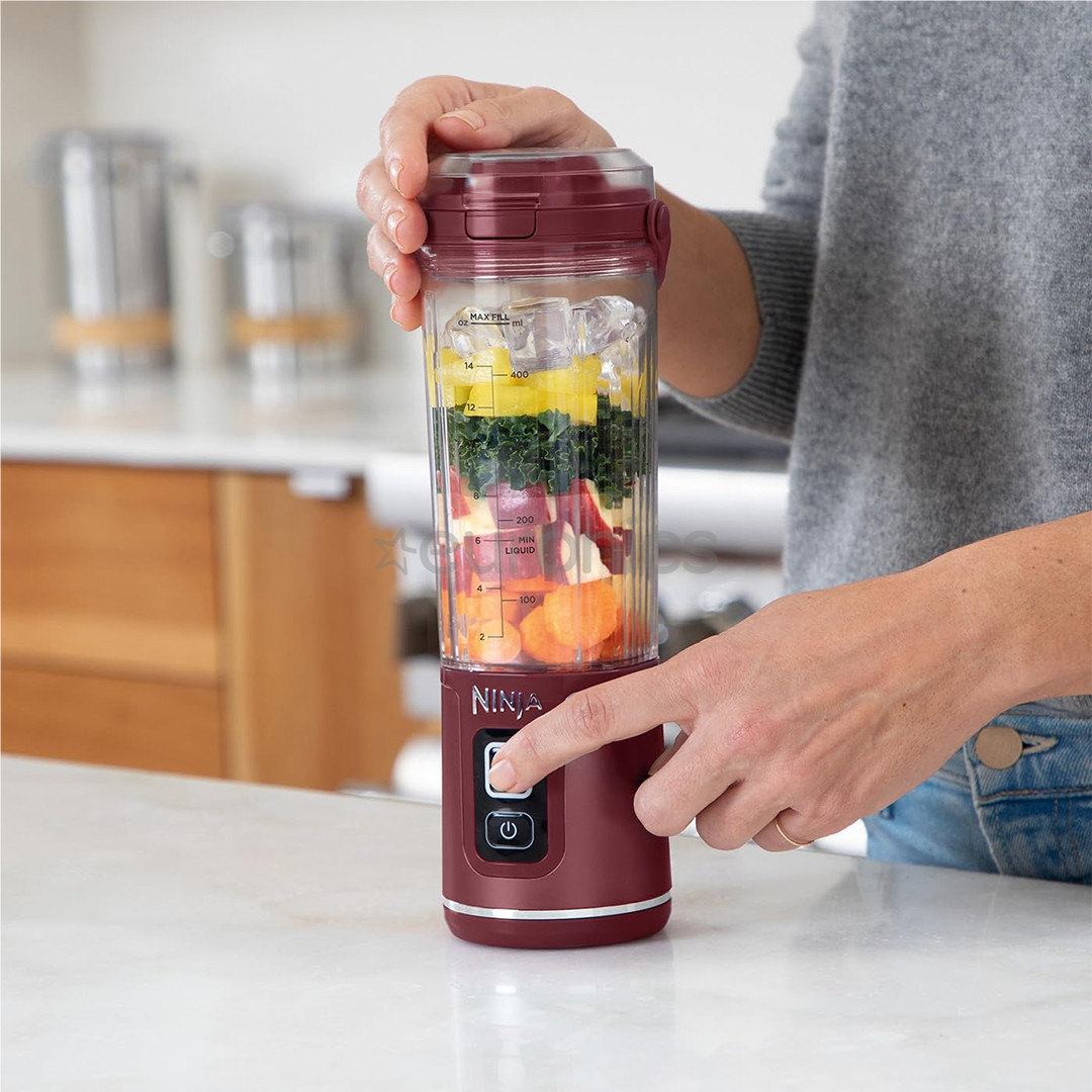 Ninja Blast, red - Portable cordless blender