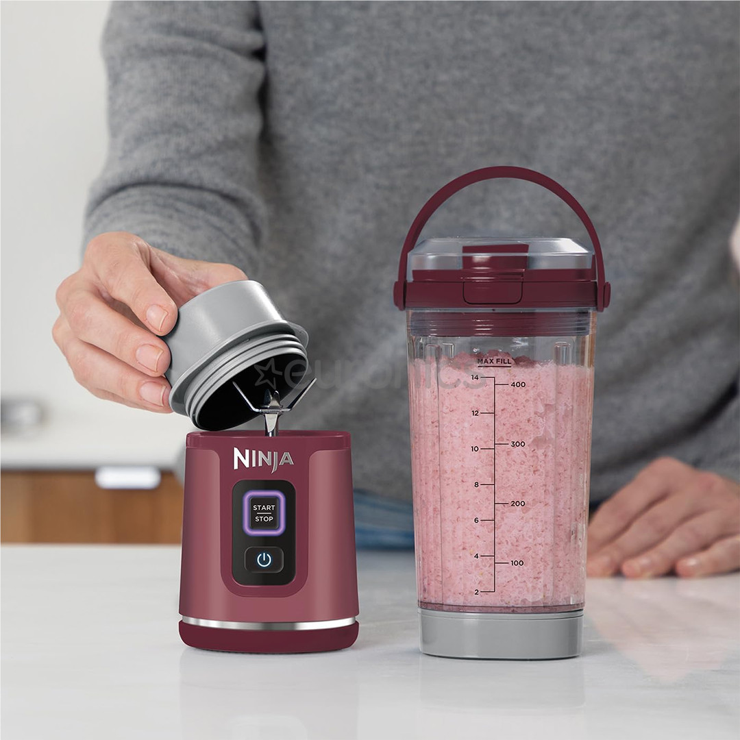 Ninja Blast, red - Portable cordless blender