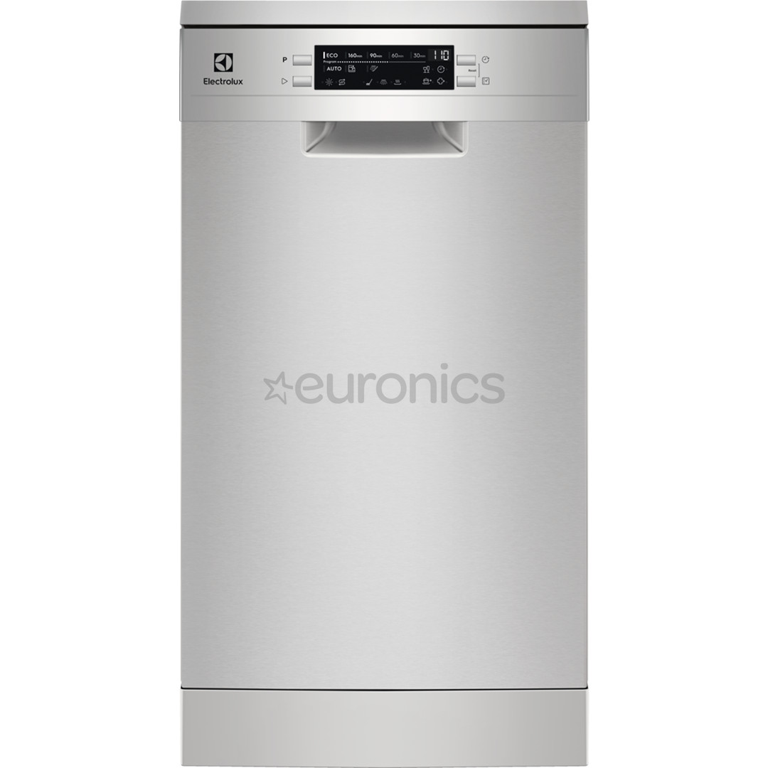 Electrolux 600 Slim, 10 place settings, stainless steel - Free standing dishwasher