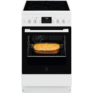 Electrolux 600 Series, 58 L, laius 50 cm, valge - Keraamiline pliit LKR562066W