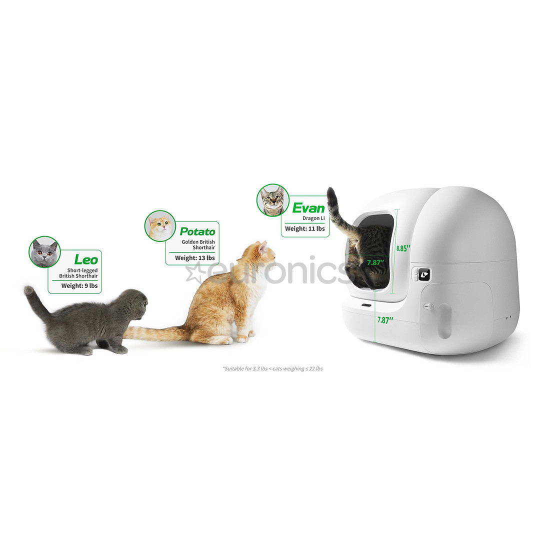 Petkit Pura MAX 2, 7 L, white - Automatic self-cleaning litter box