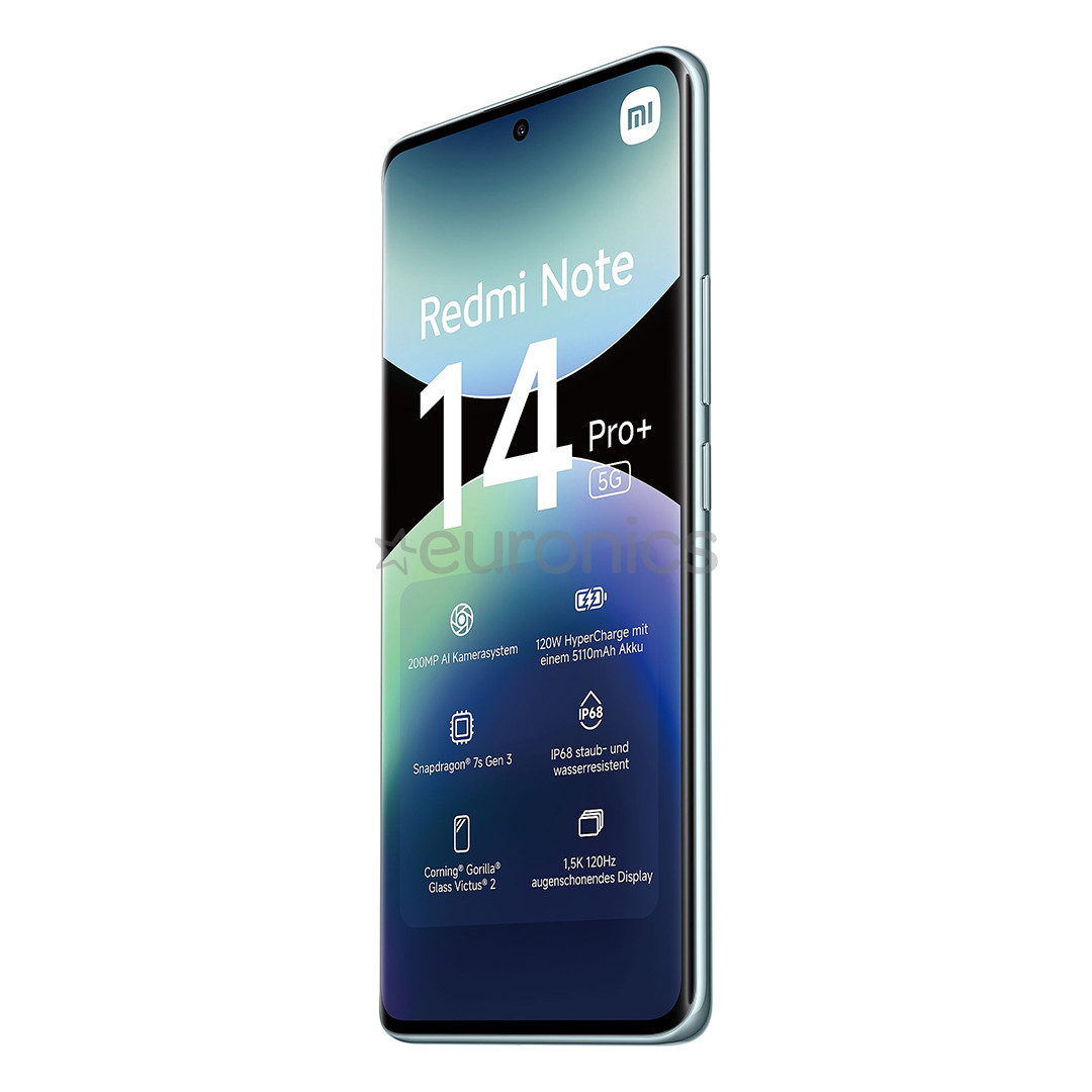 Xiaomi Redmi Note 14 Pro+ 5G, helesinine - Nutitelefon