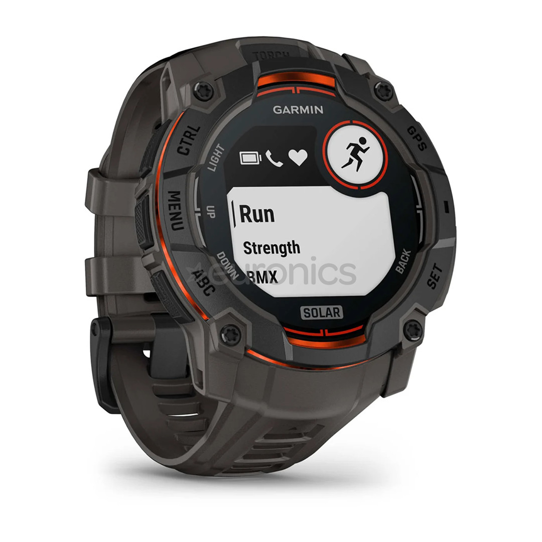 Garmin Instinct 3 Solar, 50 mm, must - Spordikell