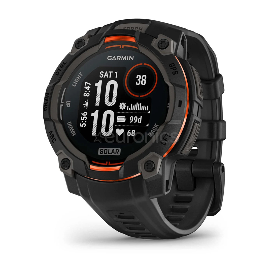 Garmin Instinct 3 Solar, 45 mm, must - Spordikell