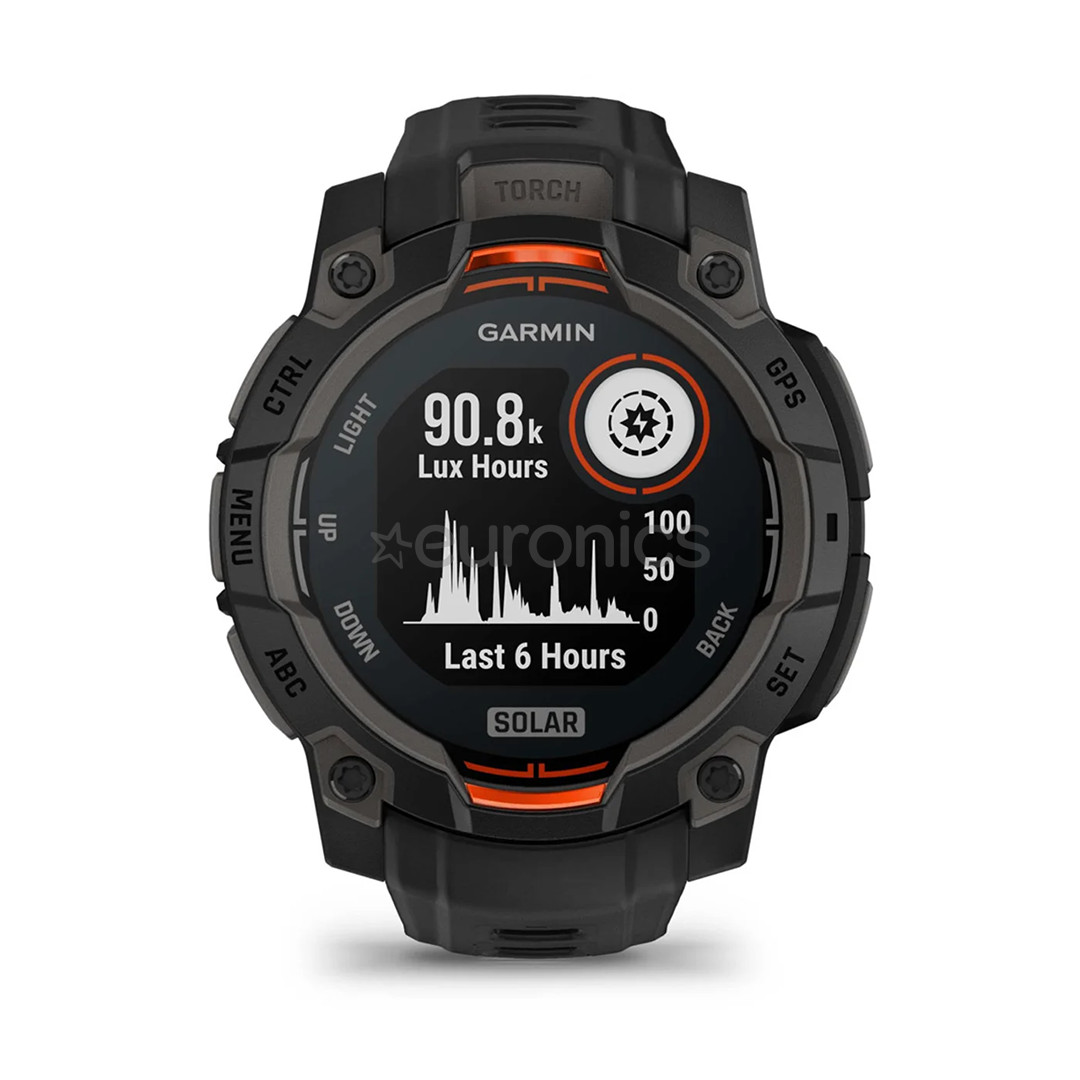 Garmin Instinct 3 Solar, 45 mm, must - Spordikell
