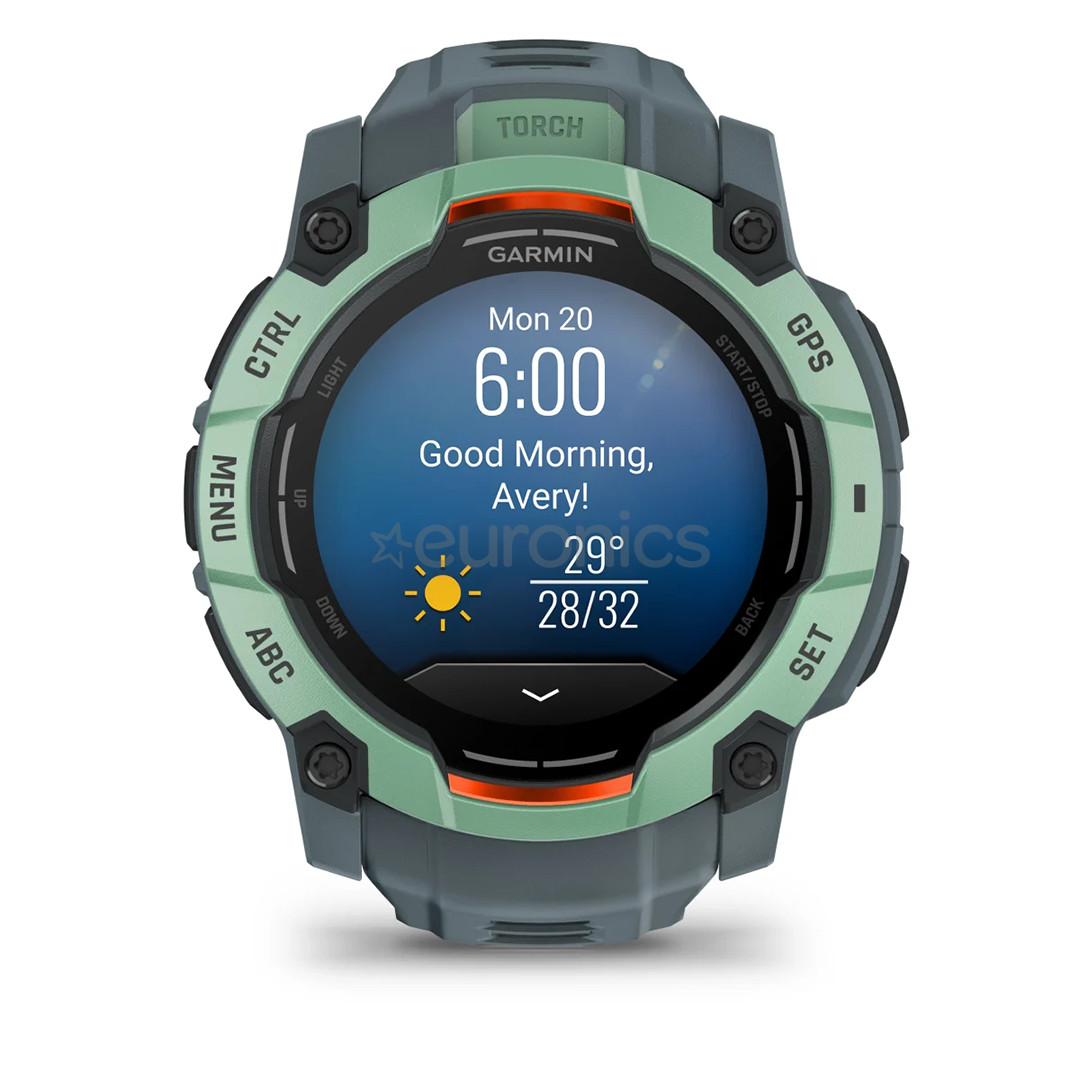 Garmin Instinct 3 AMOLED, 50 mm, roheline - Spordikell