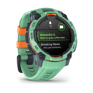Garmin Instinct 3 AMOLED, 45 mm, roheline - Spordikell