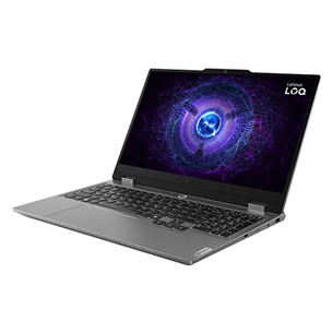 Lenovo LOQ 15IAX9, 15,6'', 144 Hz, i5, 24 GB, 512 GB, RTX 4060, luna grey - Notebook