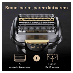Braun Series 9 Pro, must - Pardel