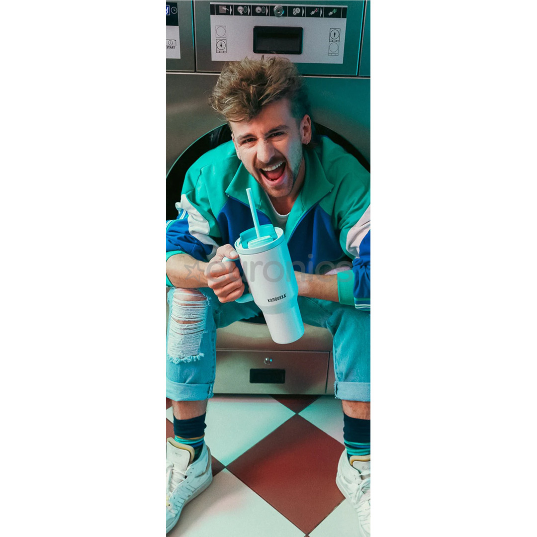 Kambukka Rio Tumbler, 950 ml, Frosty Coconut, valge/sinine - Termokruus