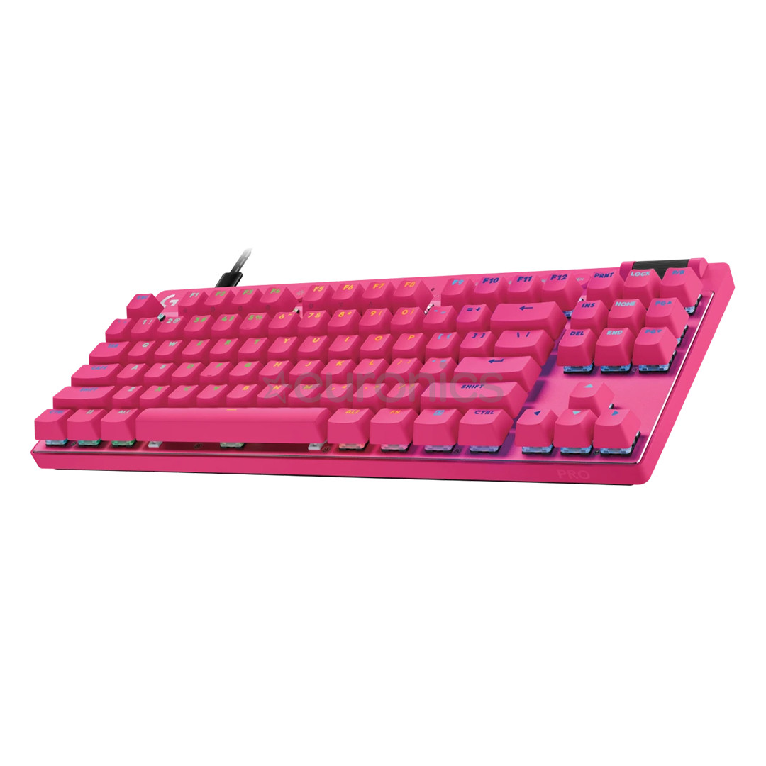 Logitech Pro X TKL Rapid, US, розовый - Клавиатура
