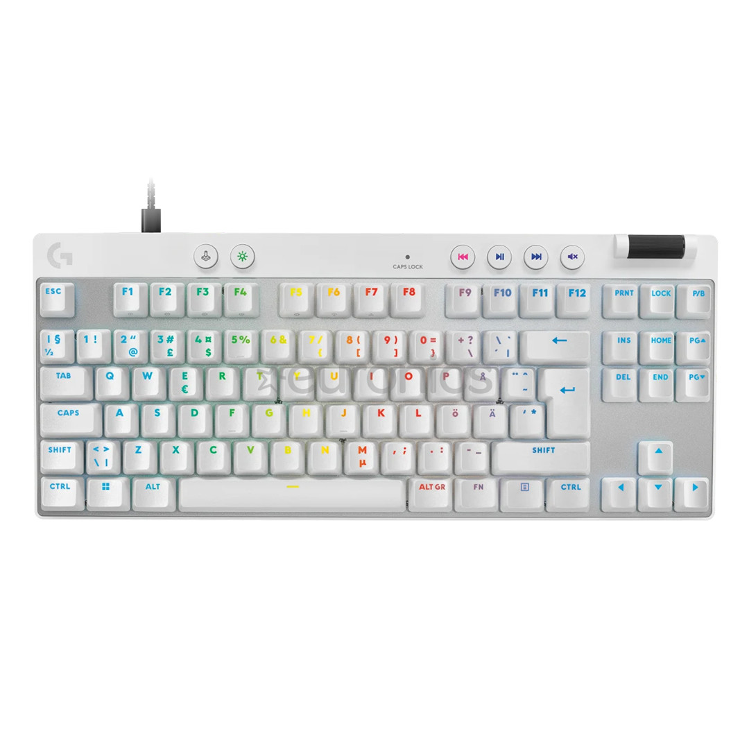Logitech Pro X TKL Rapid, SWE, valge - Klaviatuur