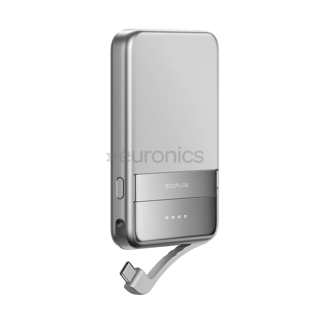 EcoFlow Rapid Magnetic Power Bank, 5000 mAh, silver - Power bank