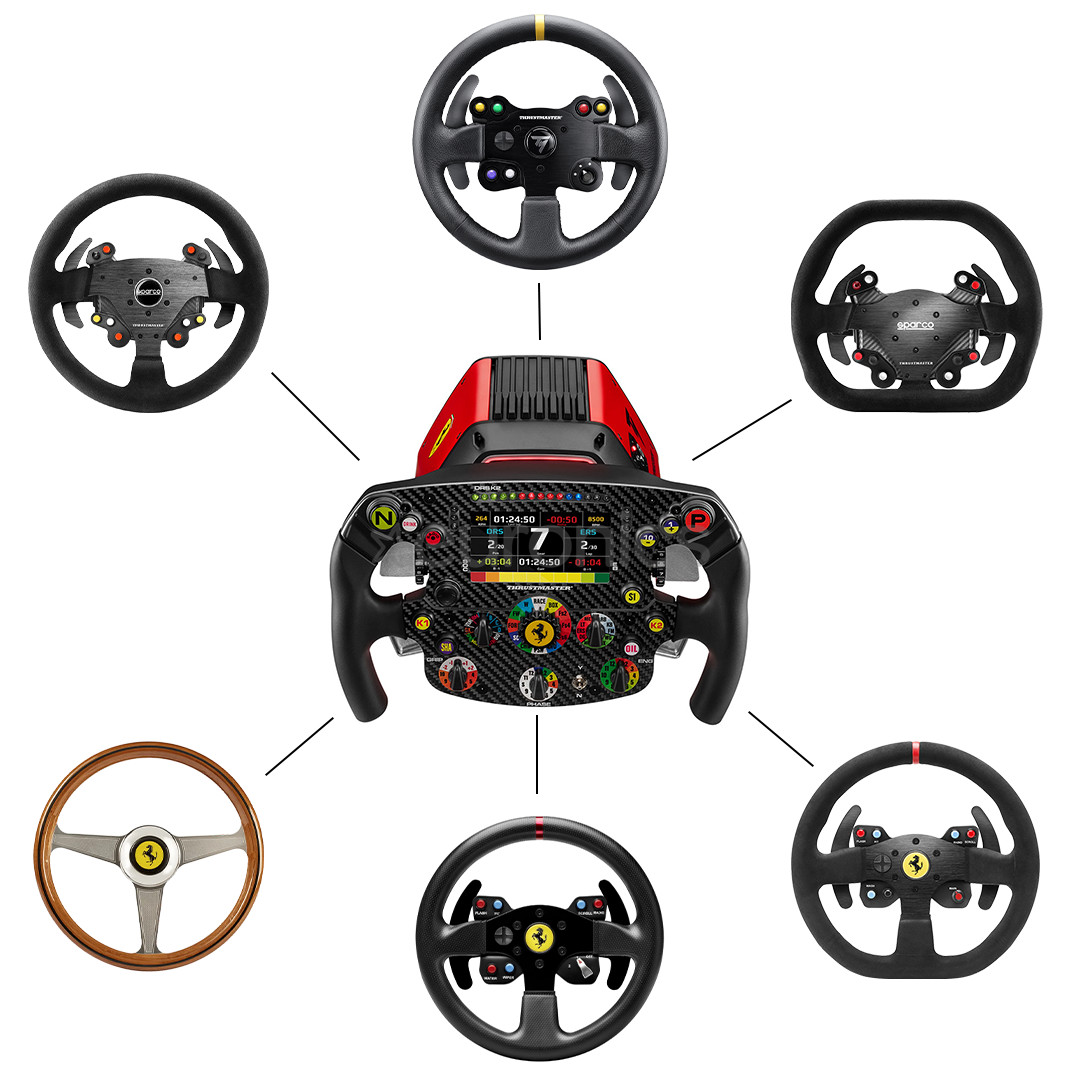 Thrustmaster T818 Ferrari SF1000, must - Simulaatori rool