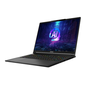 MSI Stealth A16 AI+ A3HVGG, 16'', QHD+, 240 Hz, Ryzen AI 9, 32 GB, 1 TB, RTX 4070, W11P, ENG, core black - Notebook