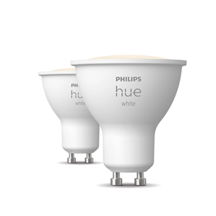 Philips Hue Smart Spotlight, soft-warm white, GU10, 2 pc - Smart light 929003666902