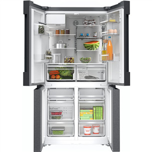 Bosch Seeria 6, French Door, 574 L, kõrgus 183 cm, must roostevaba - SBS-Külmik