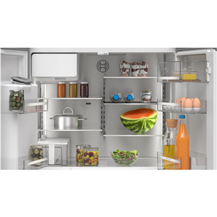 Bosch Seeria 6, French Door, 574 L, kõrgus 183 cm, must roostevaba - SBS-Külmik