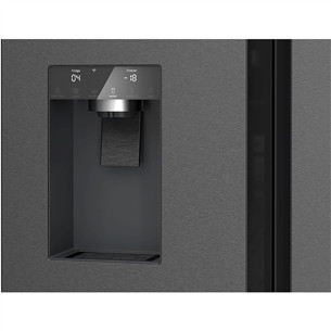 Bosch Seeria 6, French Door, 574 L, kõrgus 183 cm, must roostevaba - SBS-Külmik