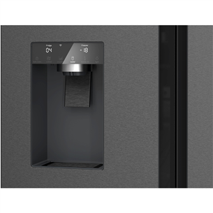 Bosch Seeria 6, French Door, 574 L, kõrgus 183 cm, must roostevaba - SBS-Külmik