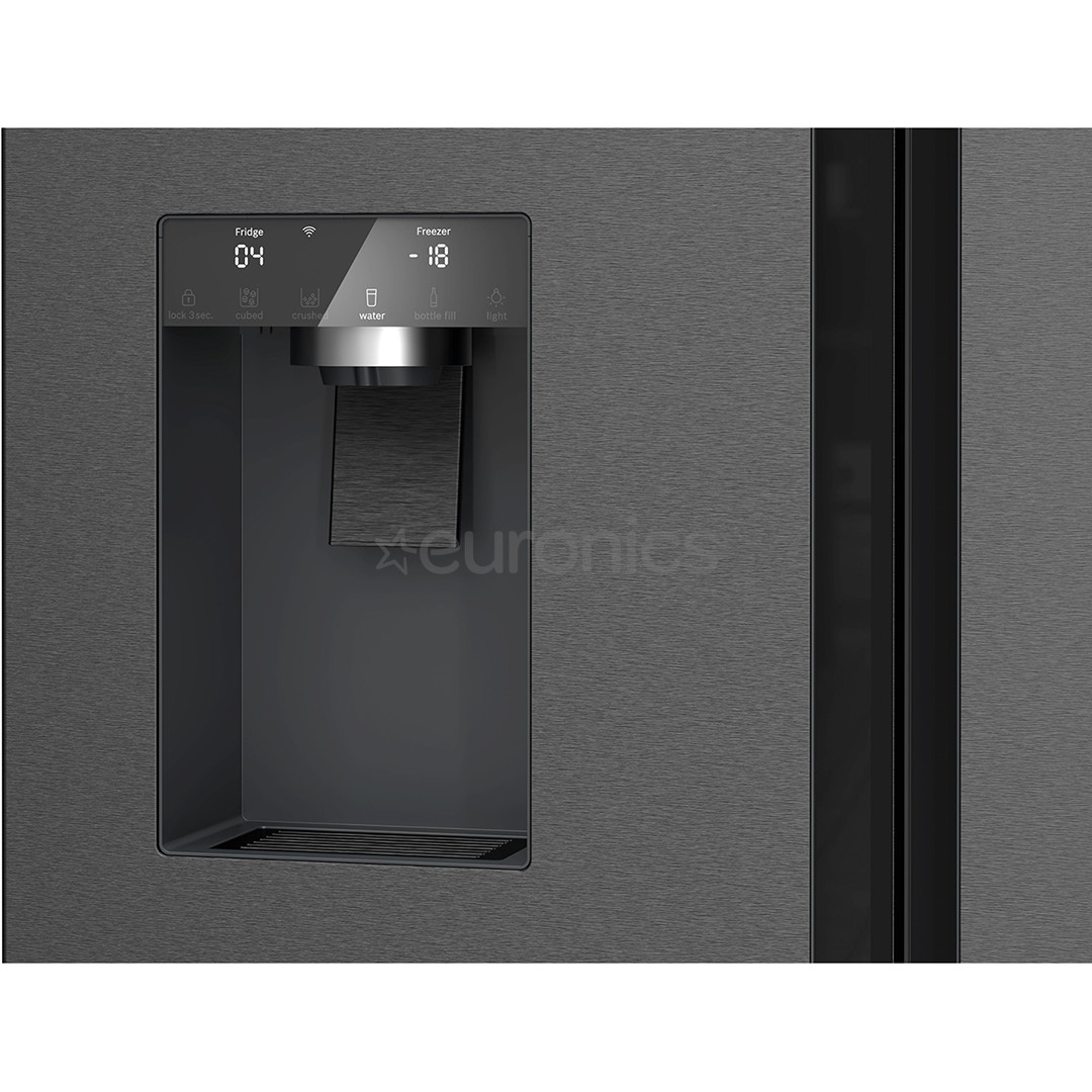 Bosch Seeria 6, French Door, 574 L, kõrgus 183 cm, must roostevaba - SBS-Külmik