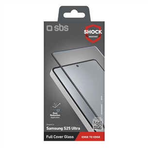 SBS Full Cover Glass, Samsung S25 Ultra, läbipaistev - Ekraanikaitseklaas