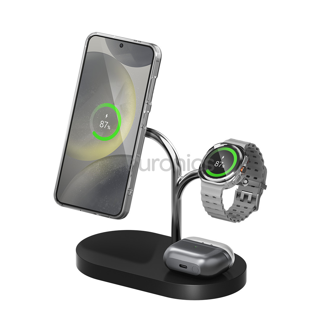 Samsung 3-in-1 Wireless Charger, 45 W, must - Juhtmevaba laadimisdokk