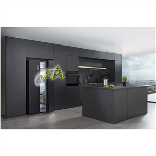 Hisense, No Frost, 550 L, kõrgus 179 cm, must - SBS-Külmik