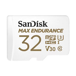 SanDisk Max Endurance, microSDHC, valge - Mälukaart