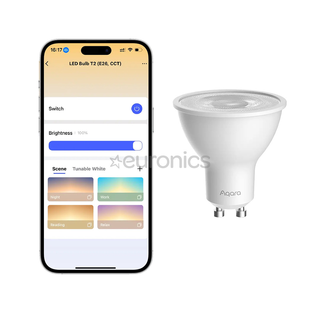 Aqara LED Bulb T2, GU10, valge - Nutivalgusti