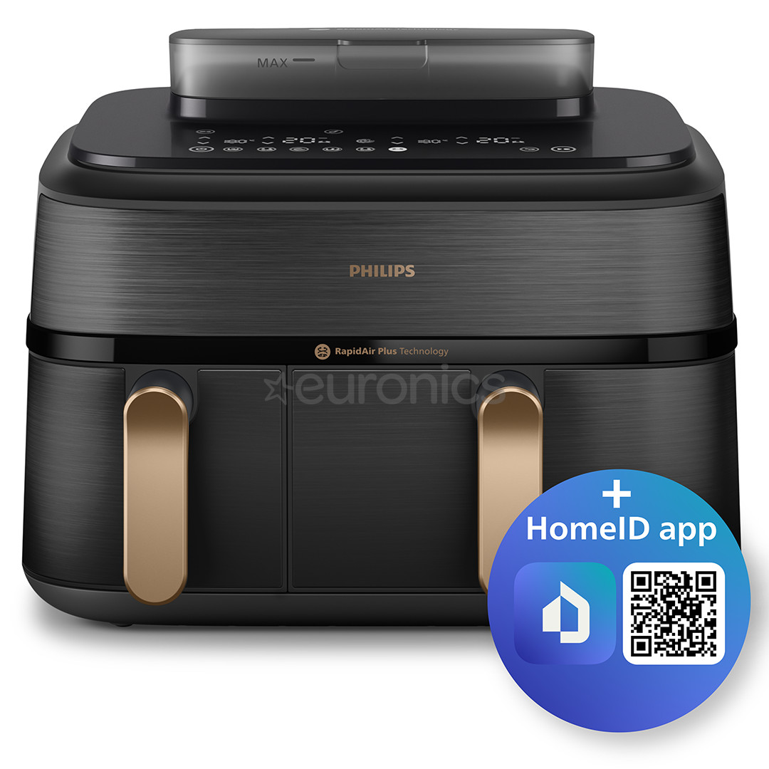 Philips 5000 Series Dual Basket, 2750 W, 9 L, must - Kuumaõhufritüür