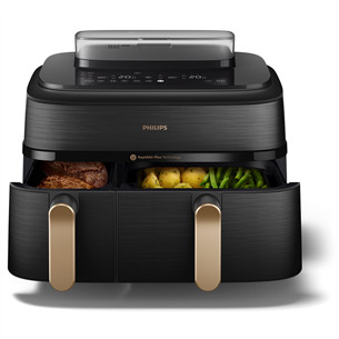 Philips 5000 Series Dual Basket, 2750 W, 9 L, must - Kuumaõhufritüür