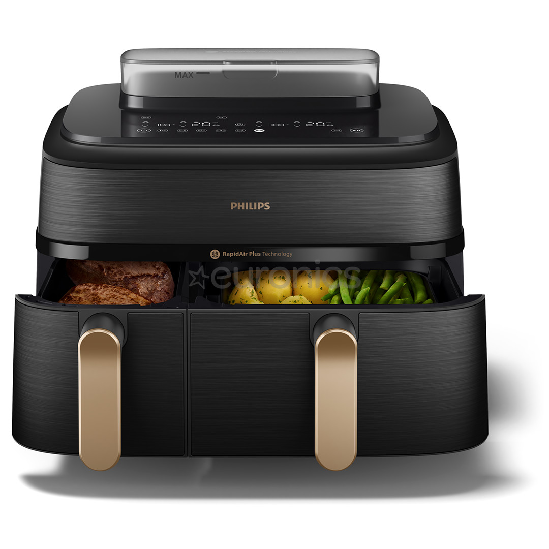 Philips 5000 Series Dual Basket, 2750 W, 9 L, must - Kuumaõhufritüür