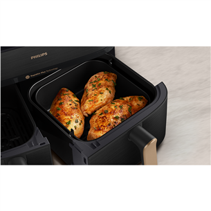 Philips 5000 Series Dual Basket, 2750 W, 9 L, must - Kuumaõhufritüür