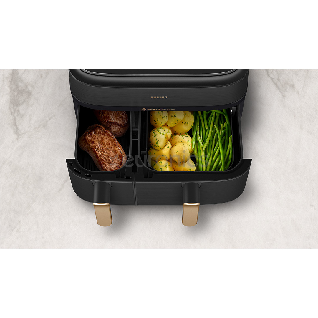 Philips 5000 Series Dual Basket, 2750 W, 9 L, must - Kuumaõhufritüür